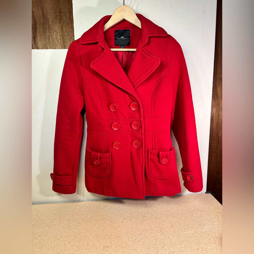Iris Basic Women’s Red Peacoat